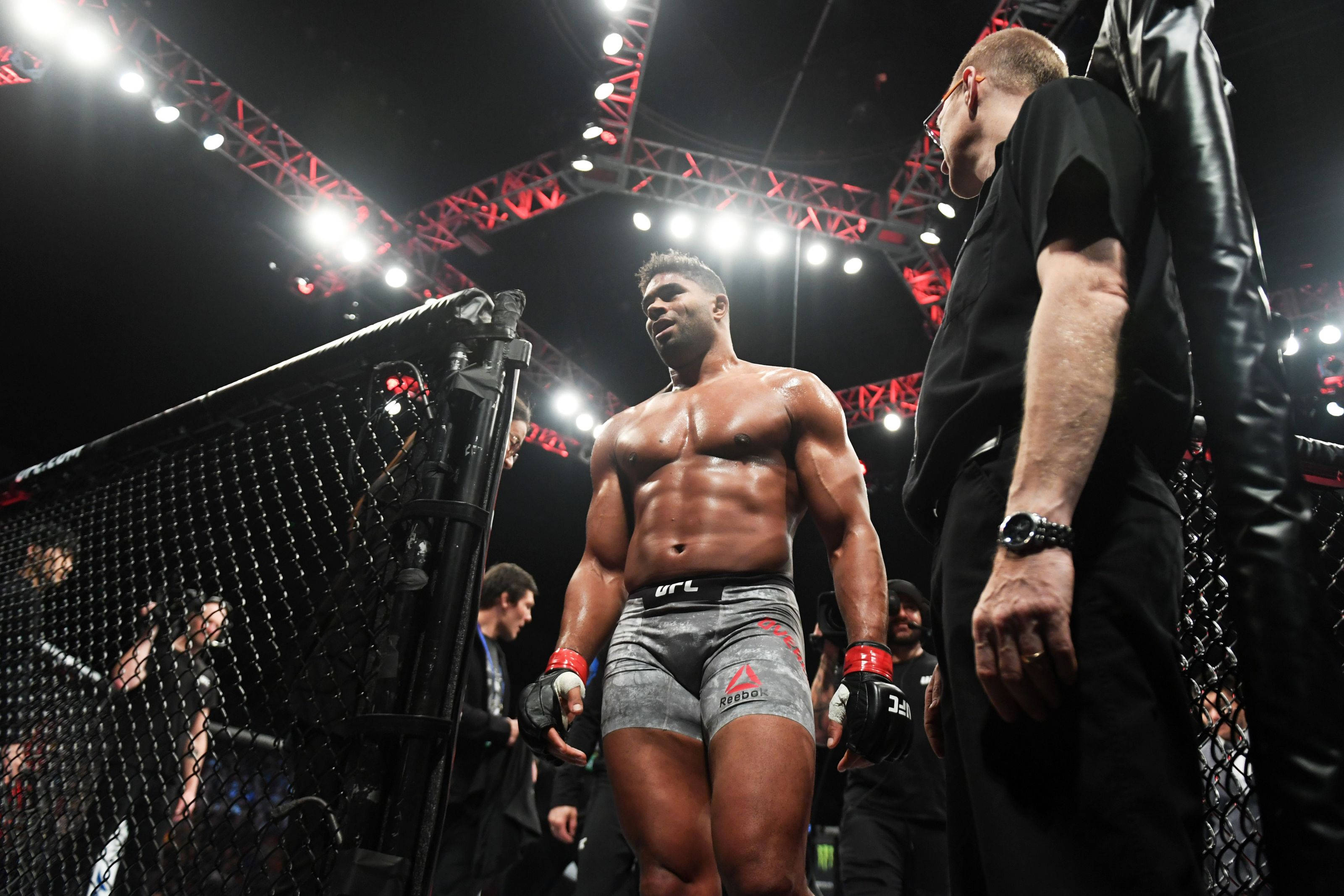 Alistair Overeem Exiting The Octagon