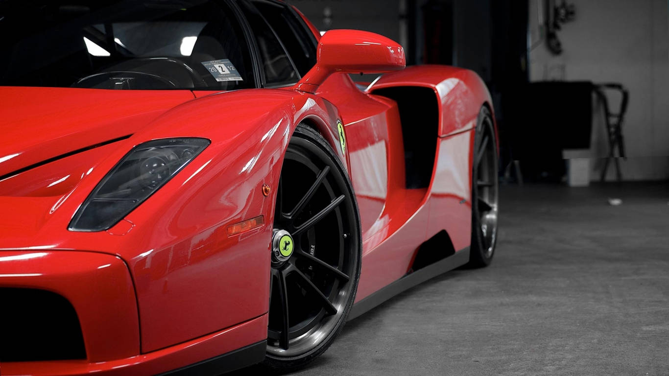 1366x768 Ferrari Hd Red Enzo Wallpaper