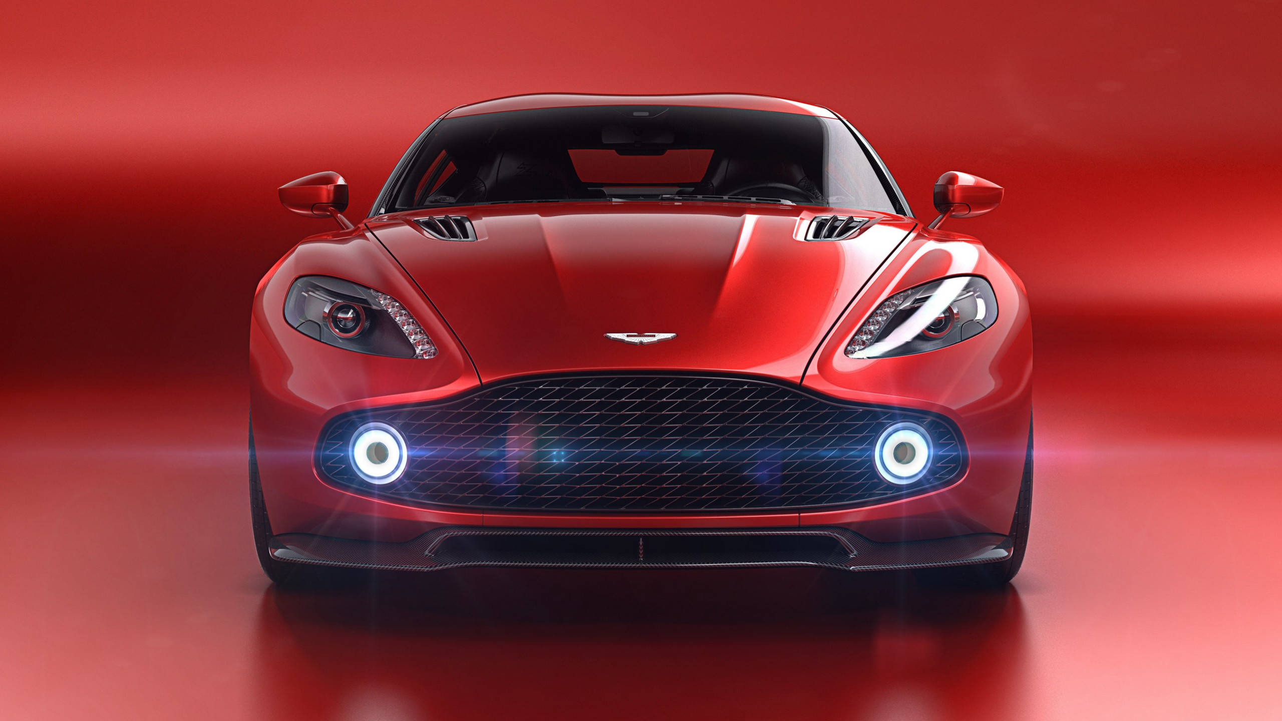 2560x1440 Car Red Aston Martin Vanquish Zagato Wallpaper