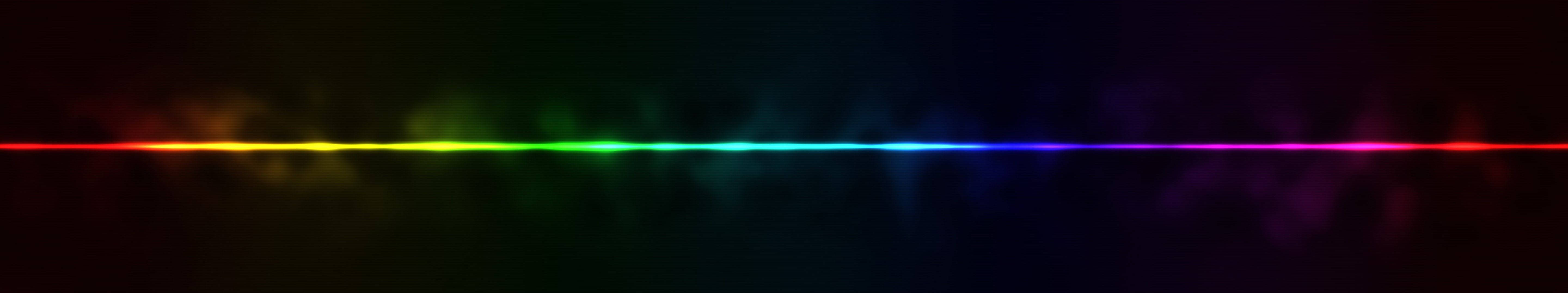 3 Monitor Colorful Line Wallpaper