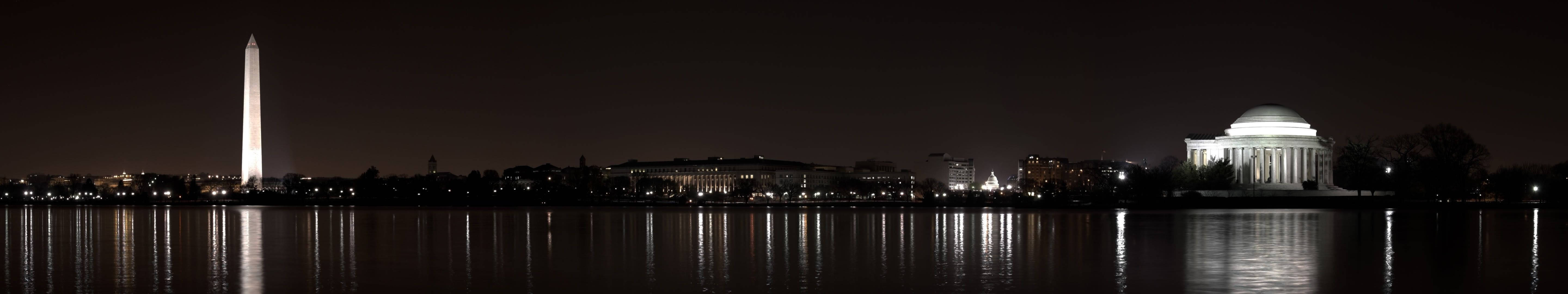 3 Monitor Washington Monument Wallpaper