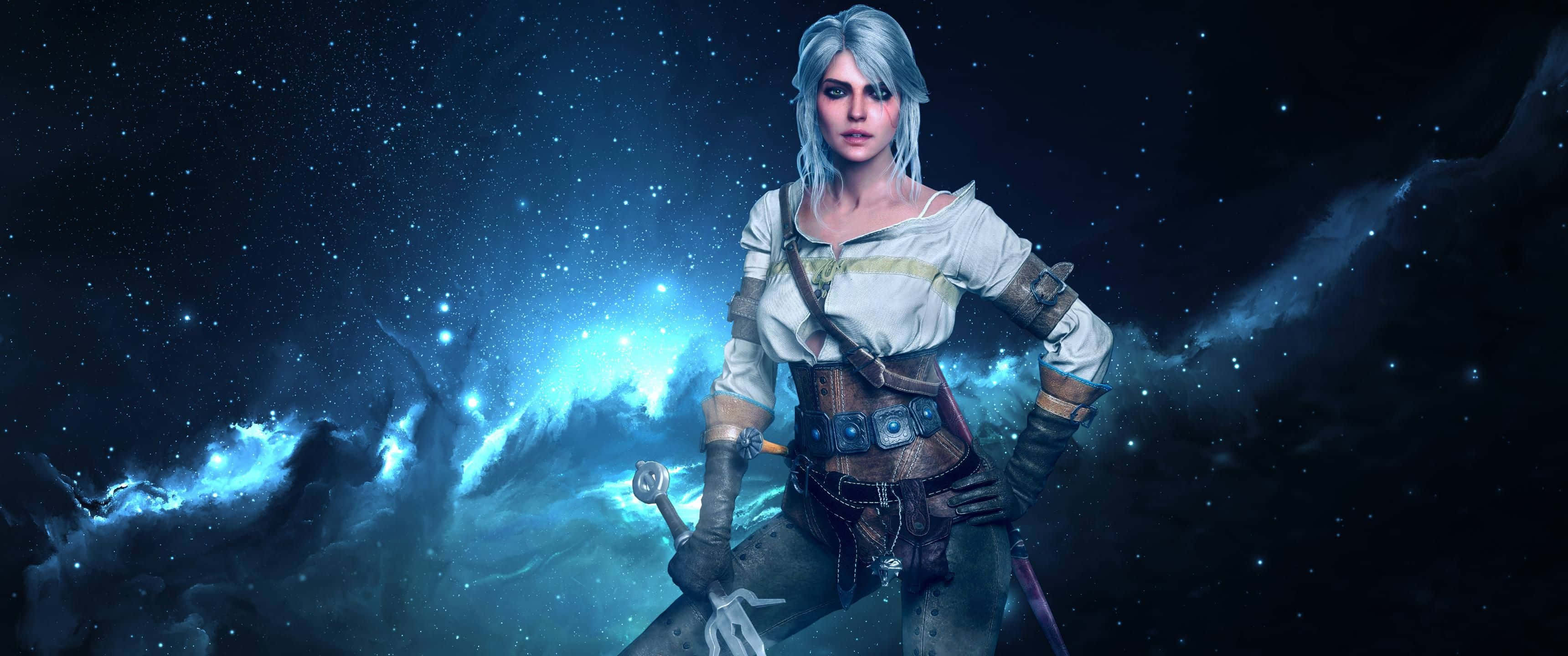 3440x1440 Game Ciri The Witcher Wallpaper