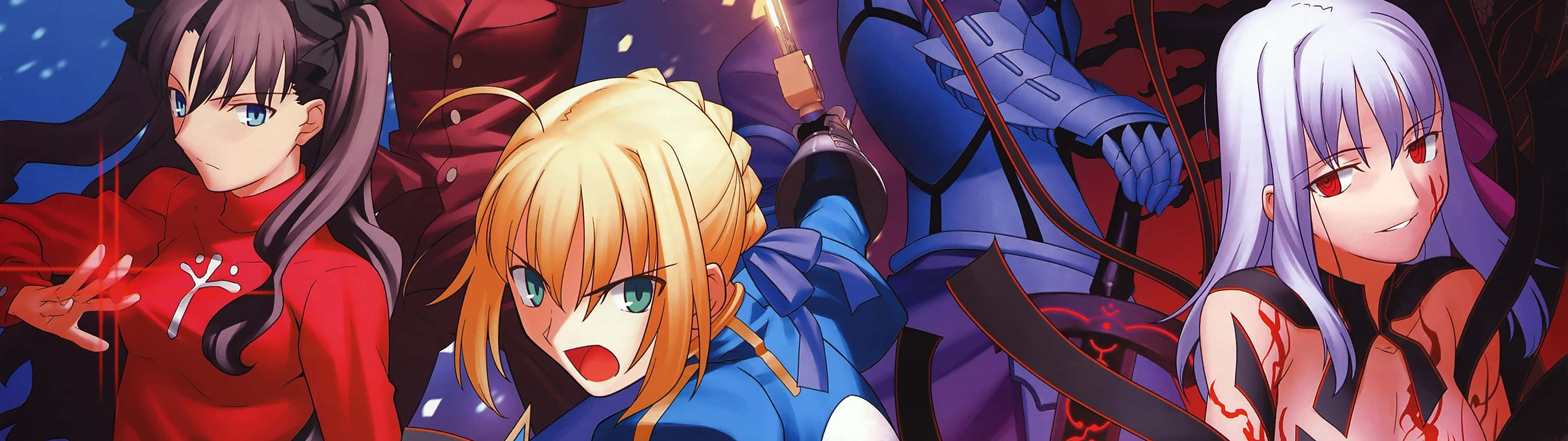 3840 X 1080 Anime Fate/saty Night Hd Wallpaper