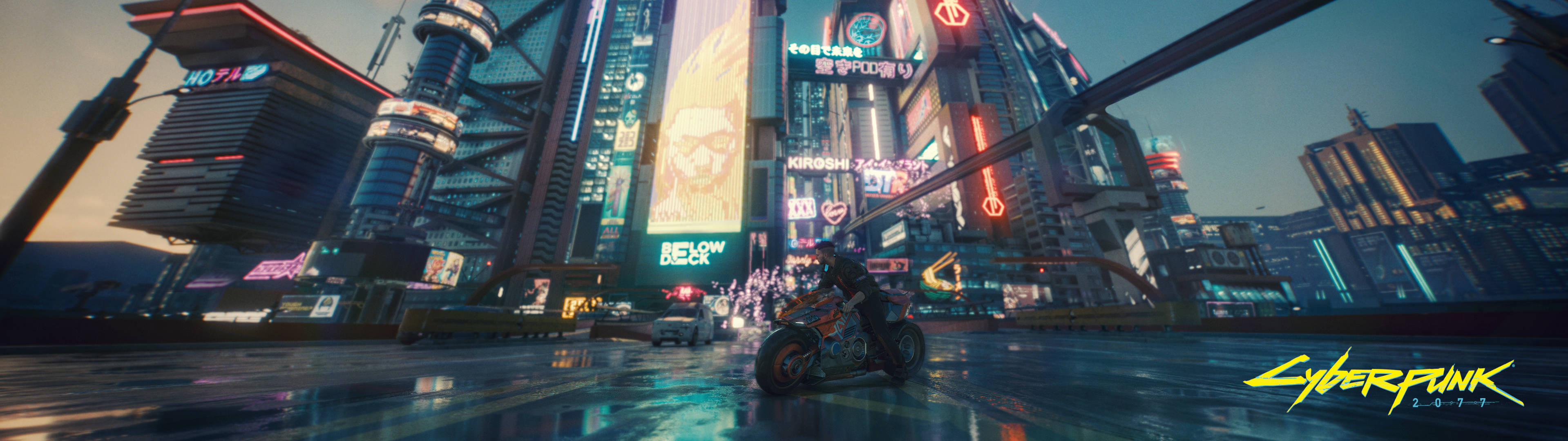 3840x1080 4k Cyberpunk 2077 Wallpaper