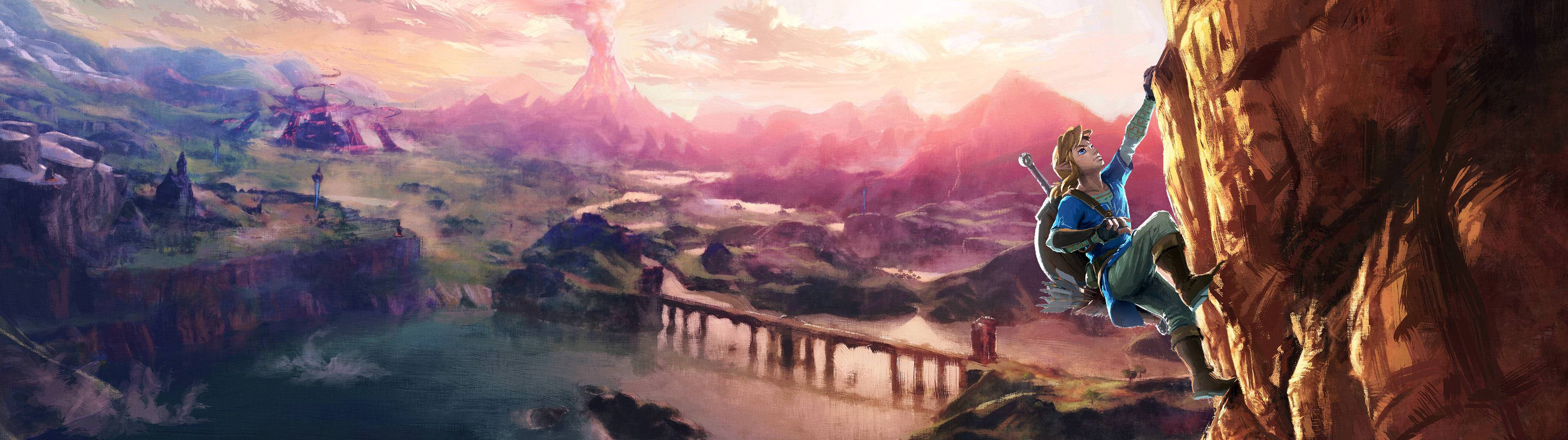 3840x1080 4k Link Tloz Wallpaper