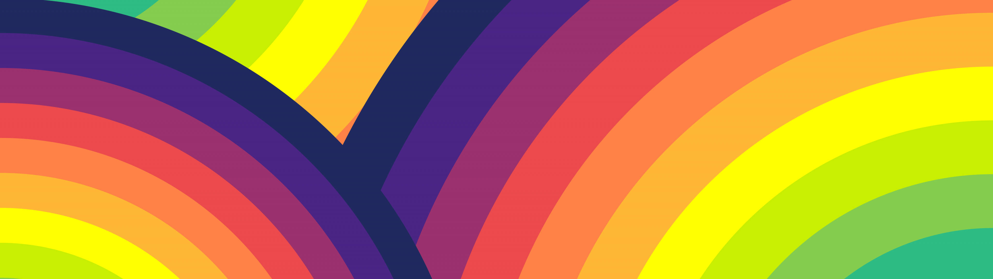 3840x1080 4k Rainbow Wallpaper