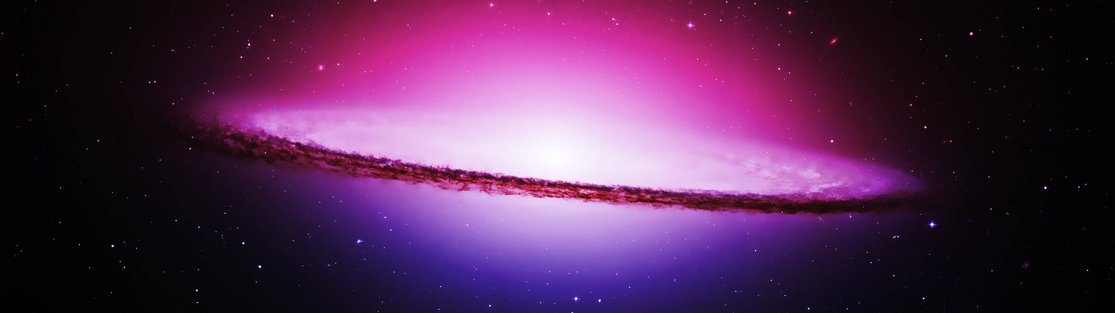 3840x1080 Hd Dual Monitor Milky Way Wallpaper