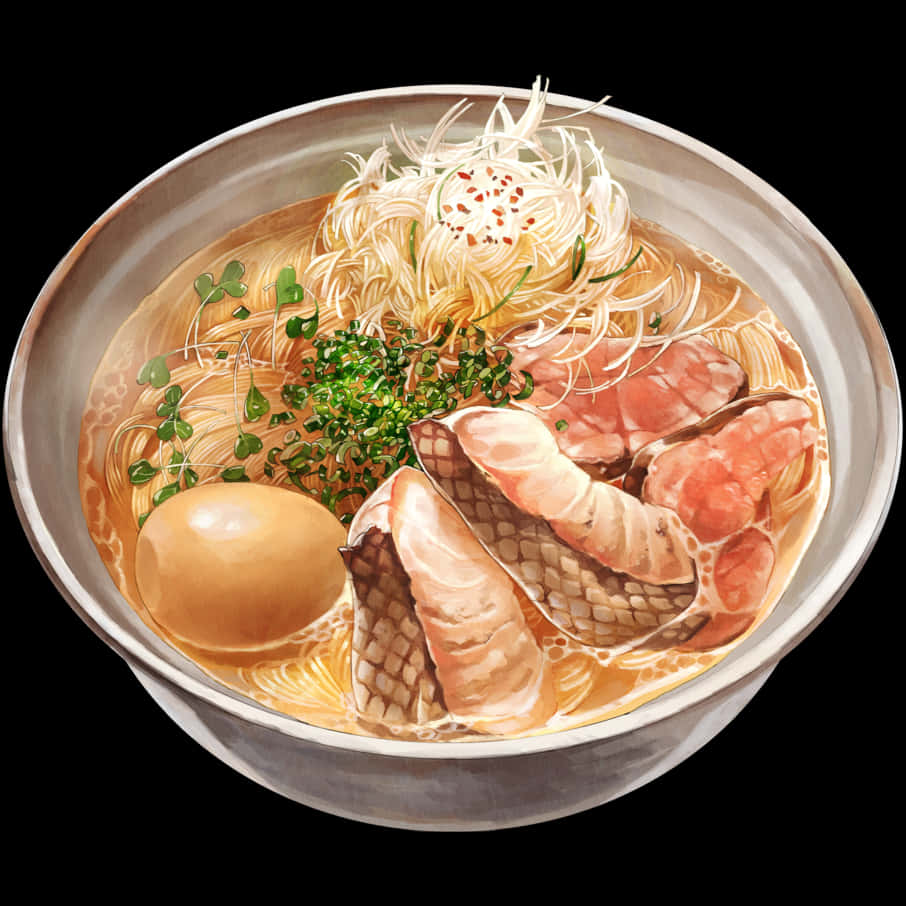 3d Bowl Of Ramen Wallpaper