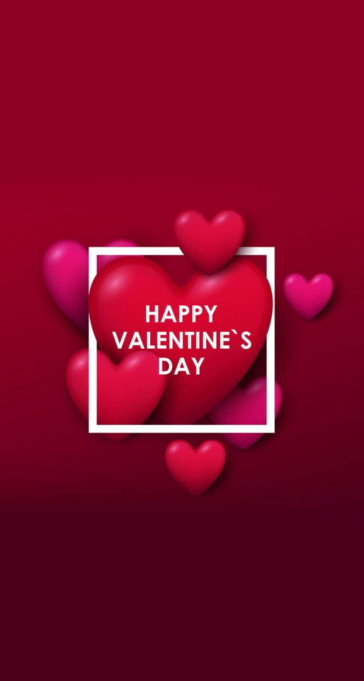 3d Cute Happy Valentine Day Phone Wallpaper