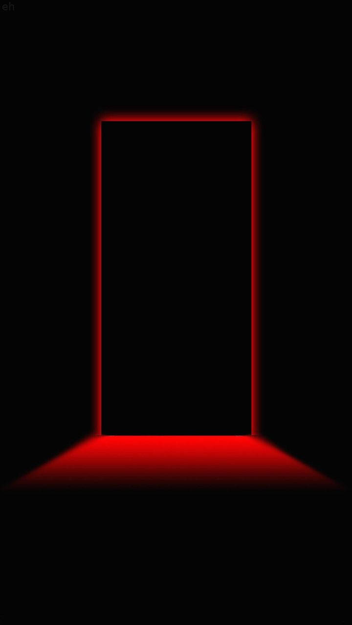 3d Iphone Black Door Wallpaper