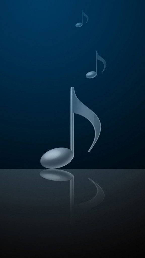 3d Iphone Musical Notes Wallpaper