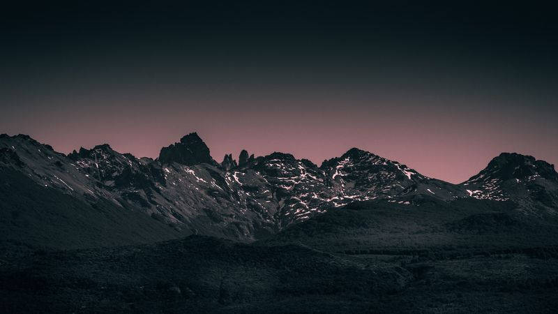 4k Flat Photo Dark High Majestic Mountain Wallpaper