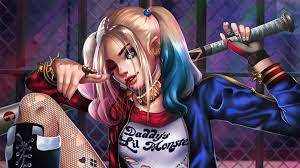 4k Harley Quinn Cartoon Wallpaper