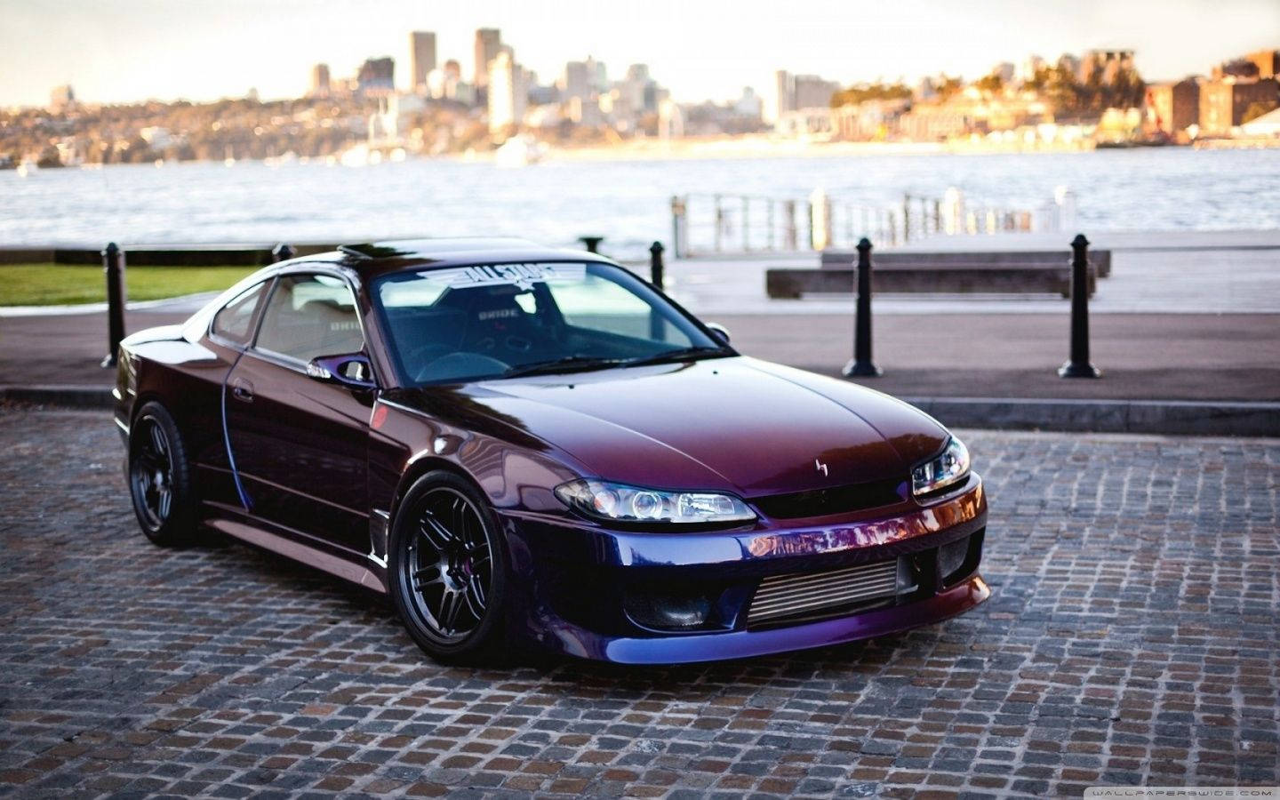 4k Jdm Nissan Silvia Parked Near Lake Wallpaper