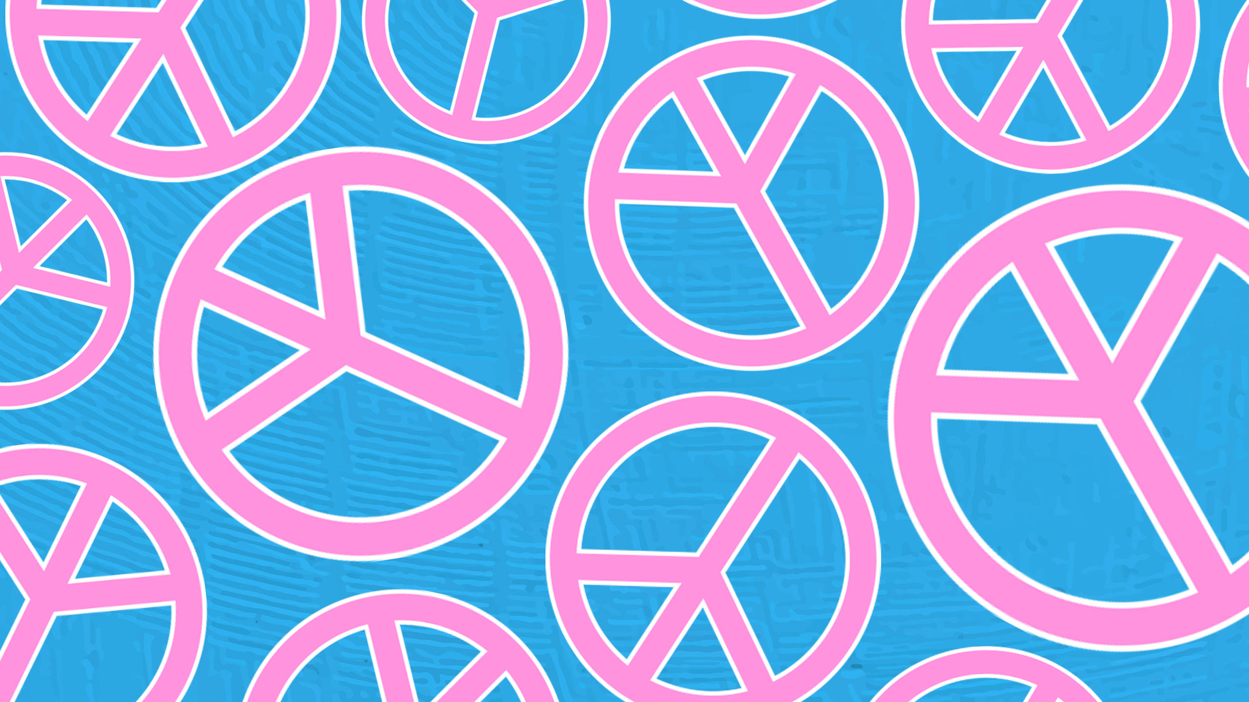 80s Retro Vintage Peace Symbols Wallpaper