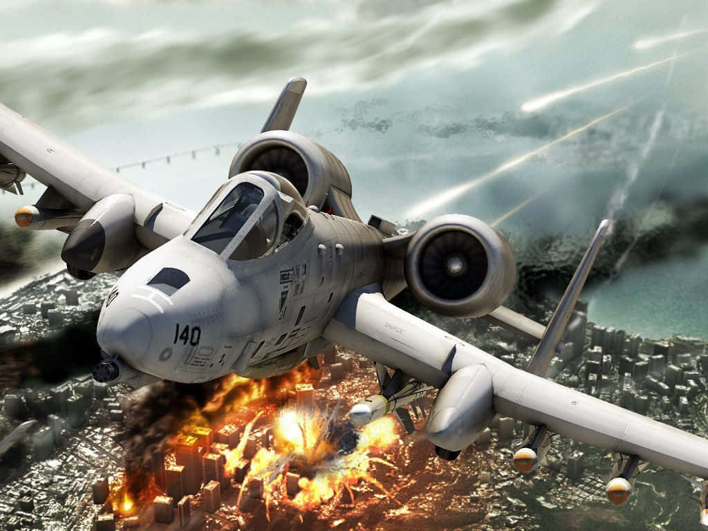 A-10 Warthog Aircraft In Flight Wallpaper