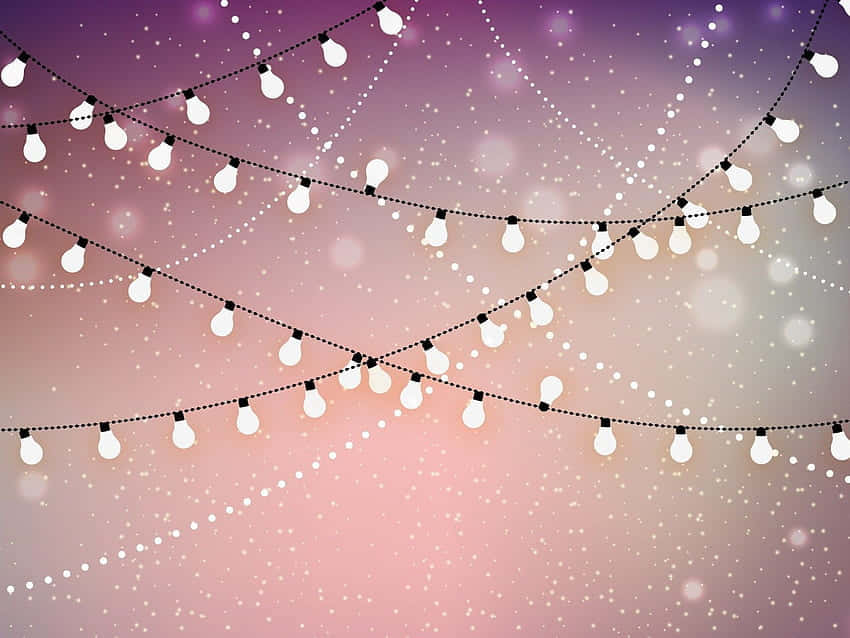 A Background With Lights And A Purple Background Wallpaper