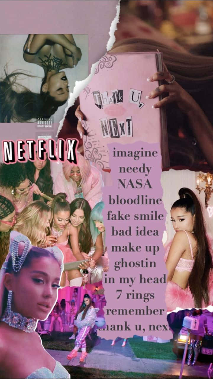 A Beautiful Ariana Grande In An Artistic Aesthetic Wallpaper