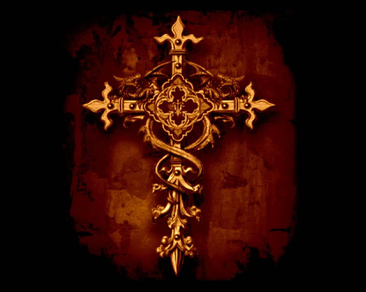 A Beautiful Cute Cross Depicting And Symbolizing Faith, Hope And Love. Wallpaper