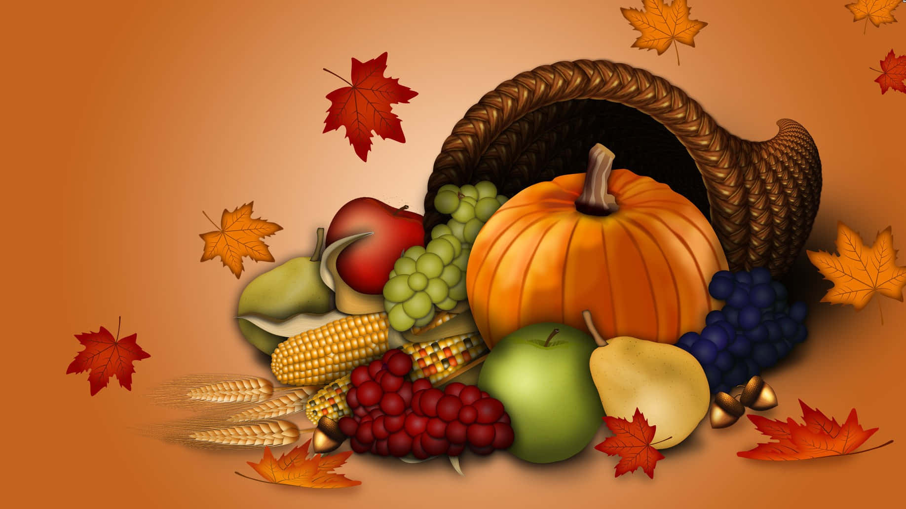 A Beautiful Thanksgiving Table Wallpaper