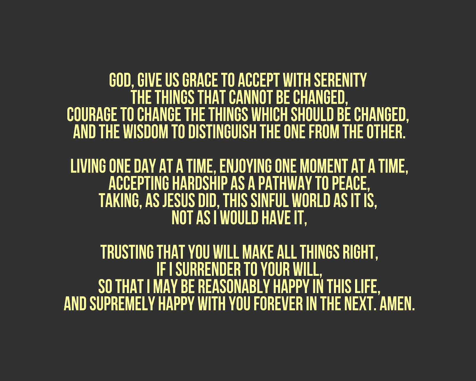 A Black And White Quote That Says God Is Grace Accept Wallpaper