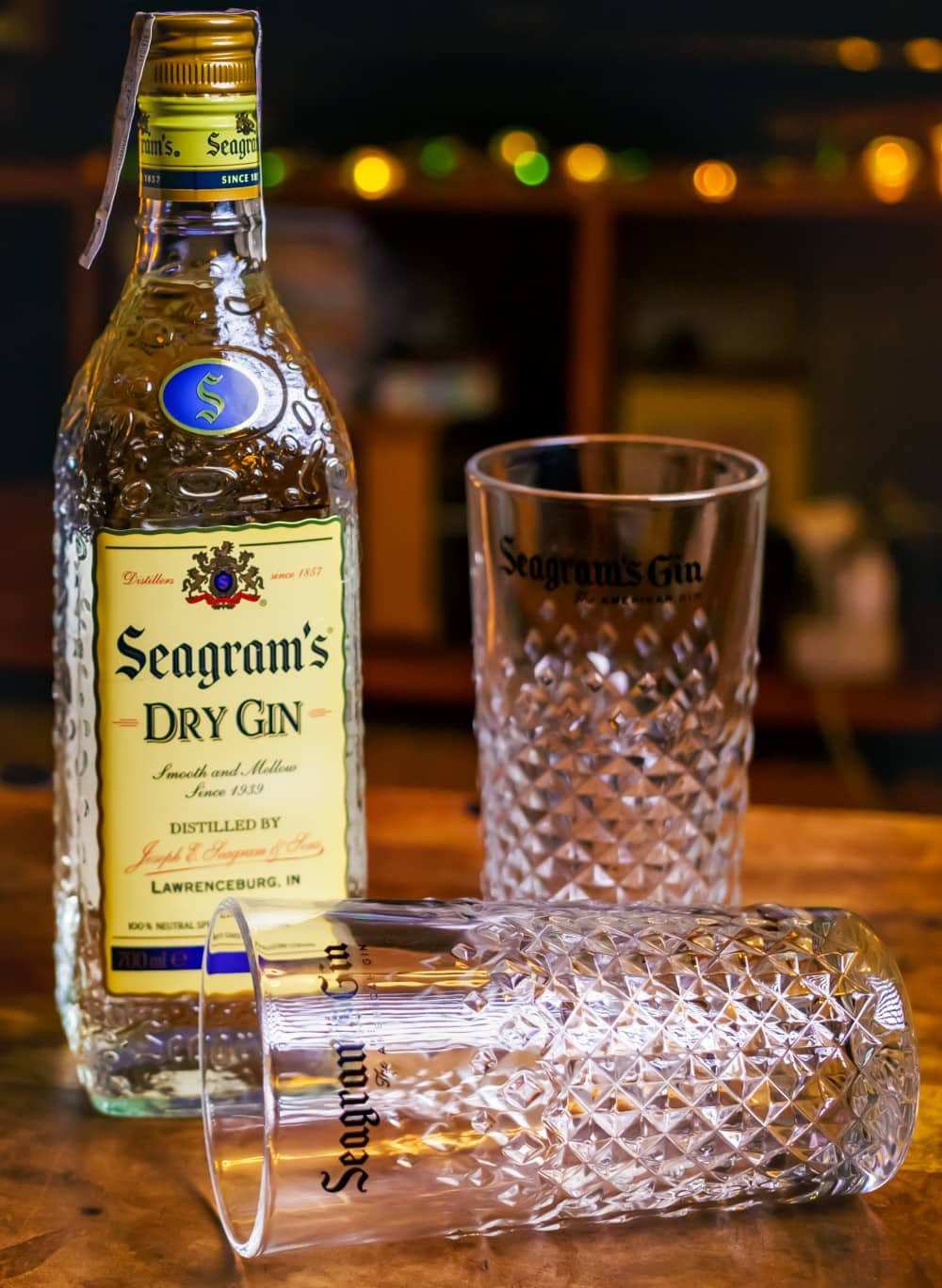 A Bottle Of Seagrams Dry Gin Wallpaper