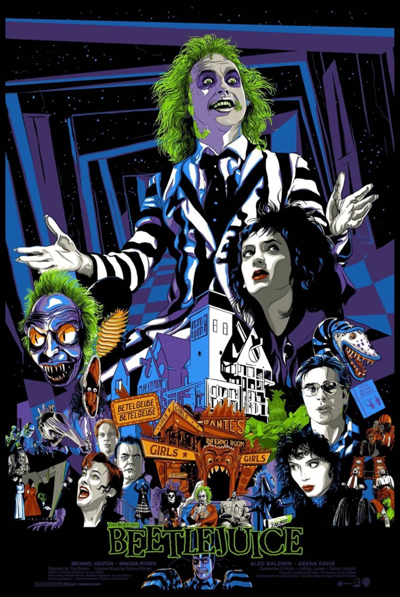 A Chilling Presence - Michael Keaton In 'beetlejuice' Wallpaper