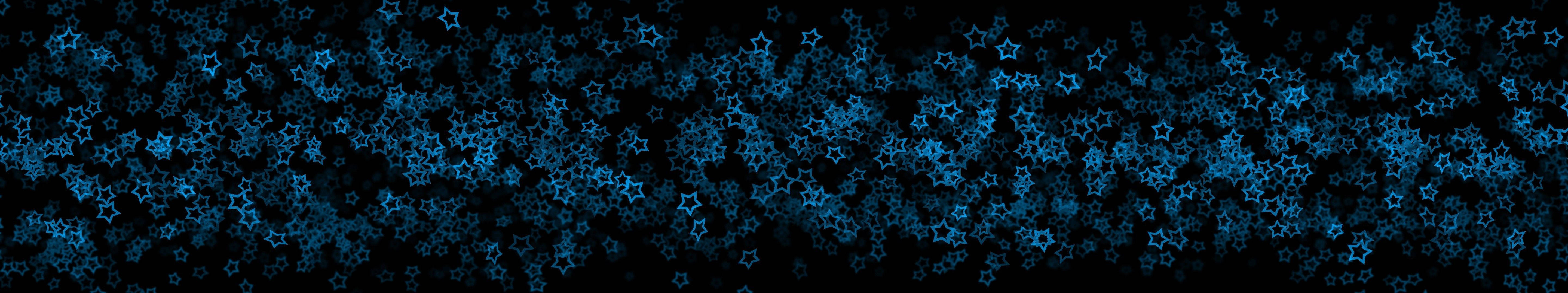 A Dark And Blue Starry Night Abstract Wallpaper