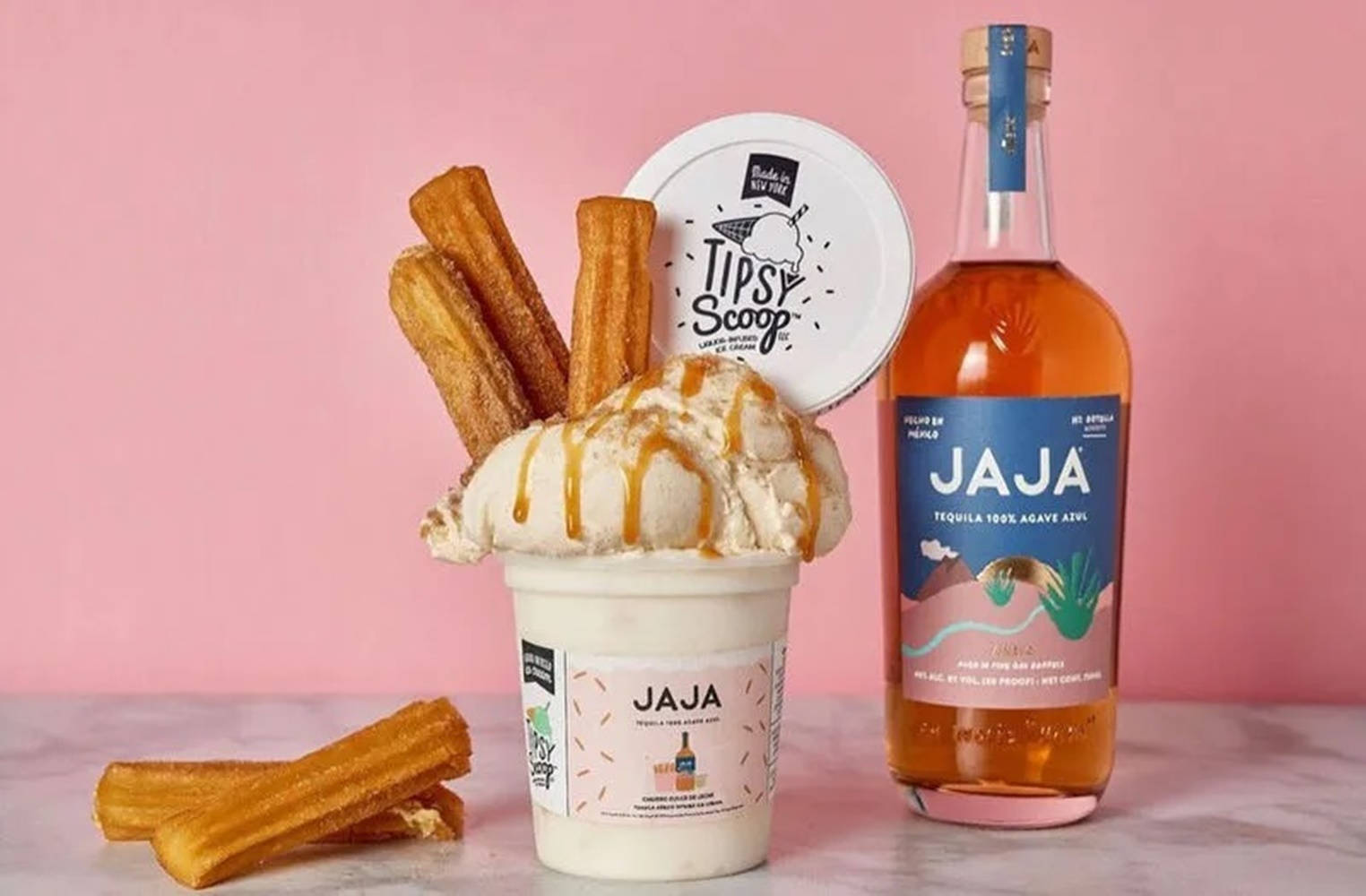 A Delightful Indulgence With Jaja Tequila And Tipsy Scoop Ice Cream Wallpaper