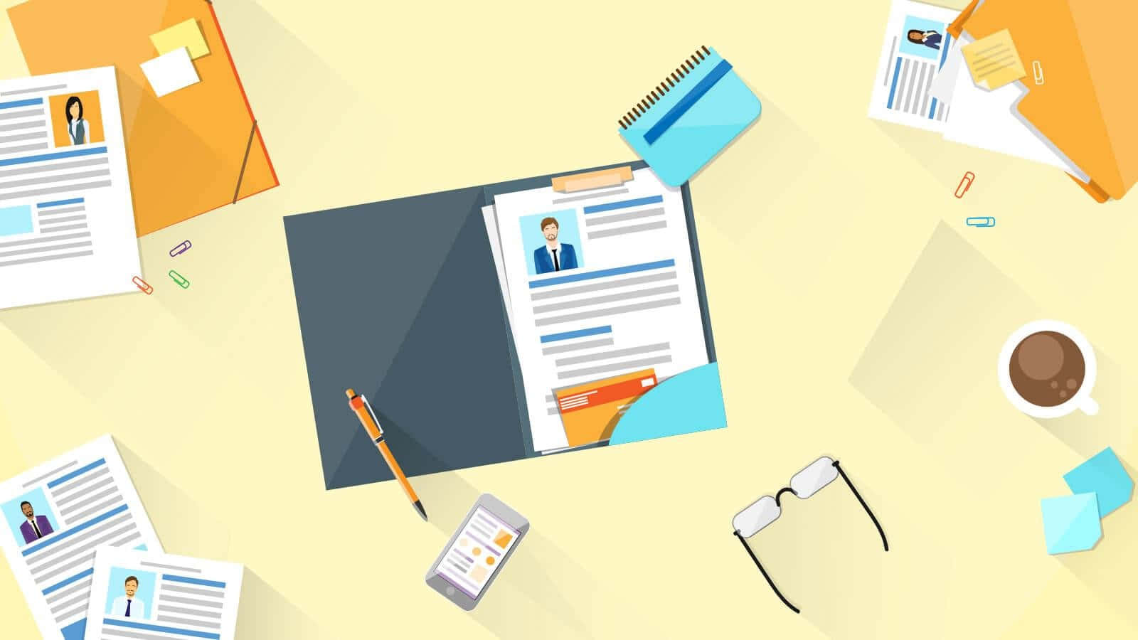 A Glance At An Ideal Resume For Job Recruitment Wallpaper