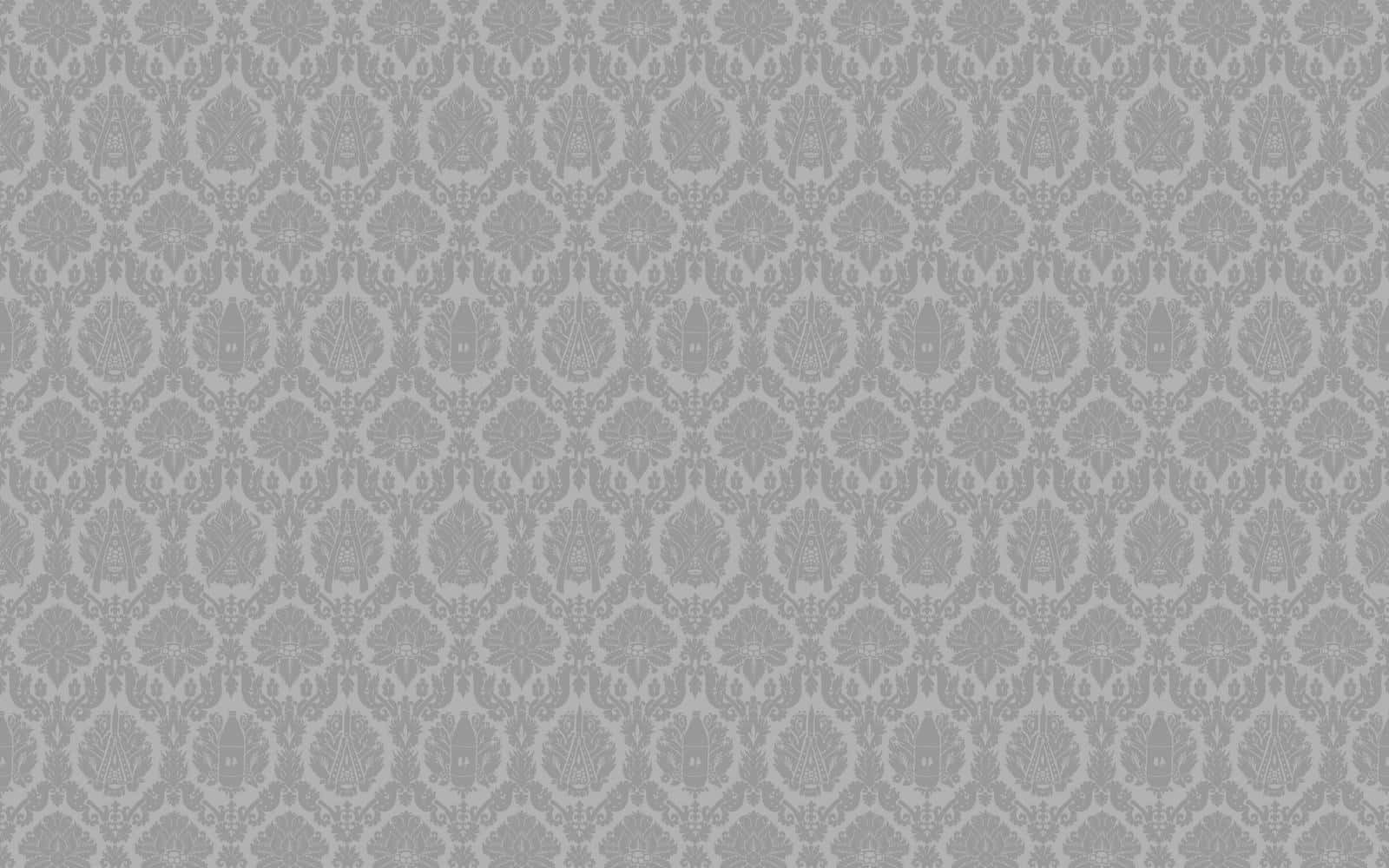 A Gray Wallpaper With A Geometric Pattern Wallpaper