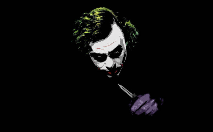 A Gripping Portrayal Of The Sad Joker Wallpaper