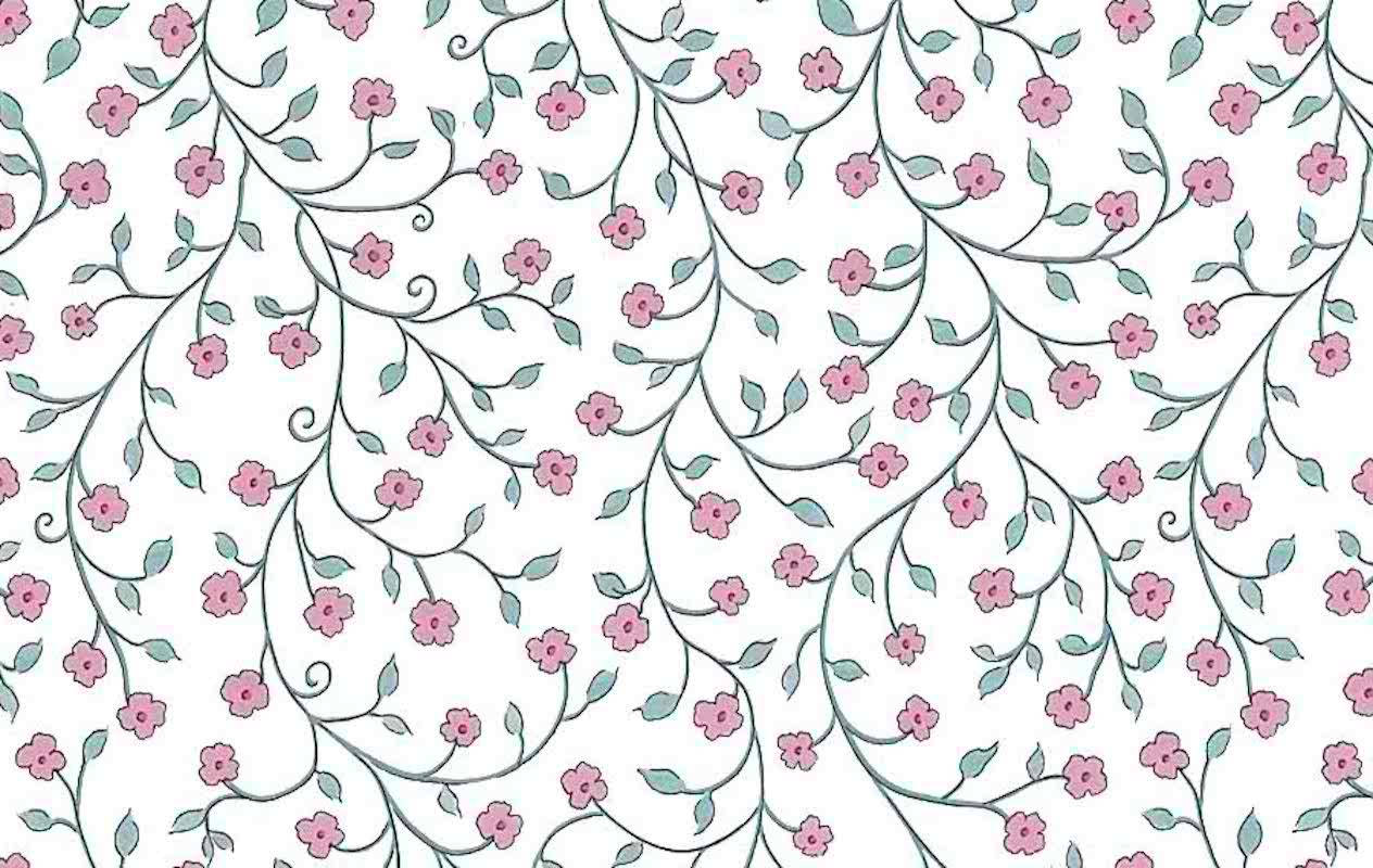 A Joyful Display Of Pink Floral Vines Wallpaper