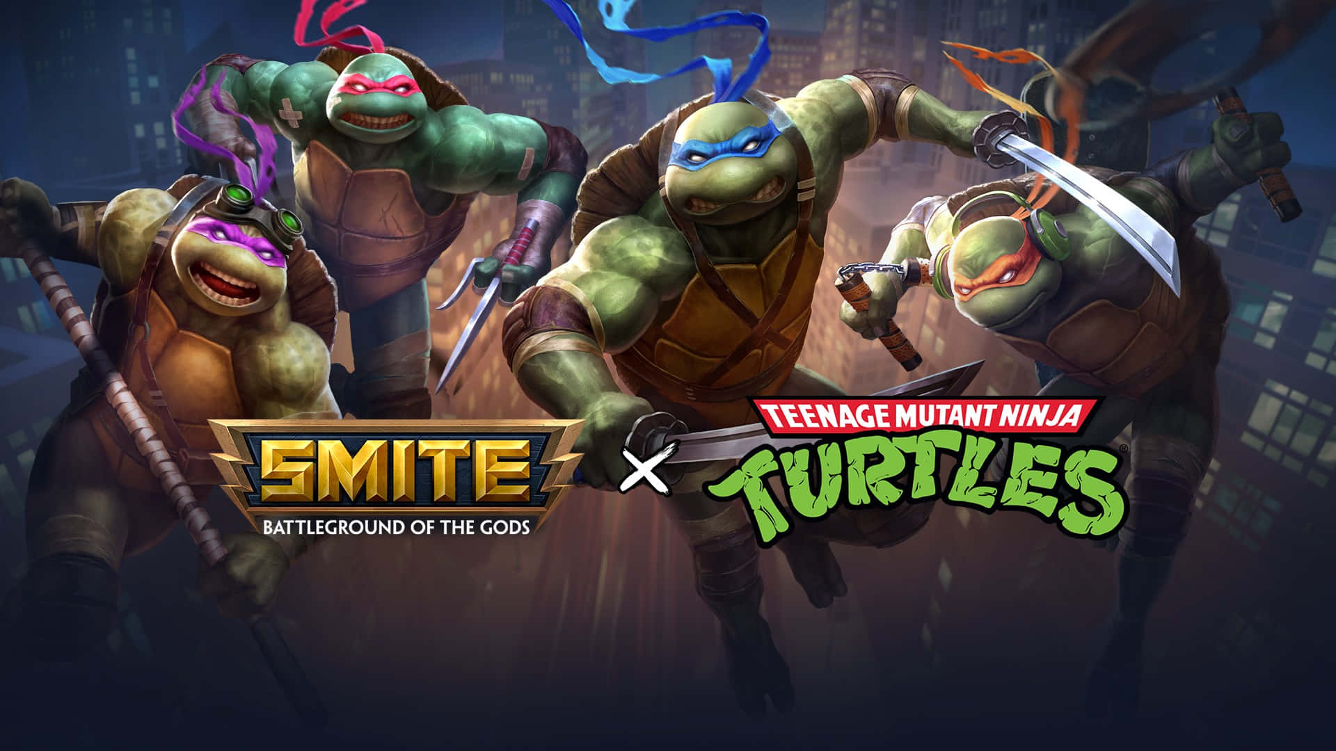 A Joyous Leap Of Celebration From The Teenage Mutant Ninja Turtles Wallpaper