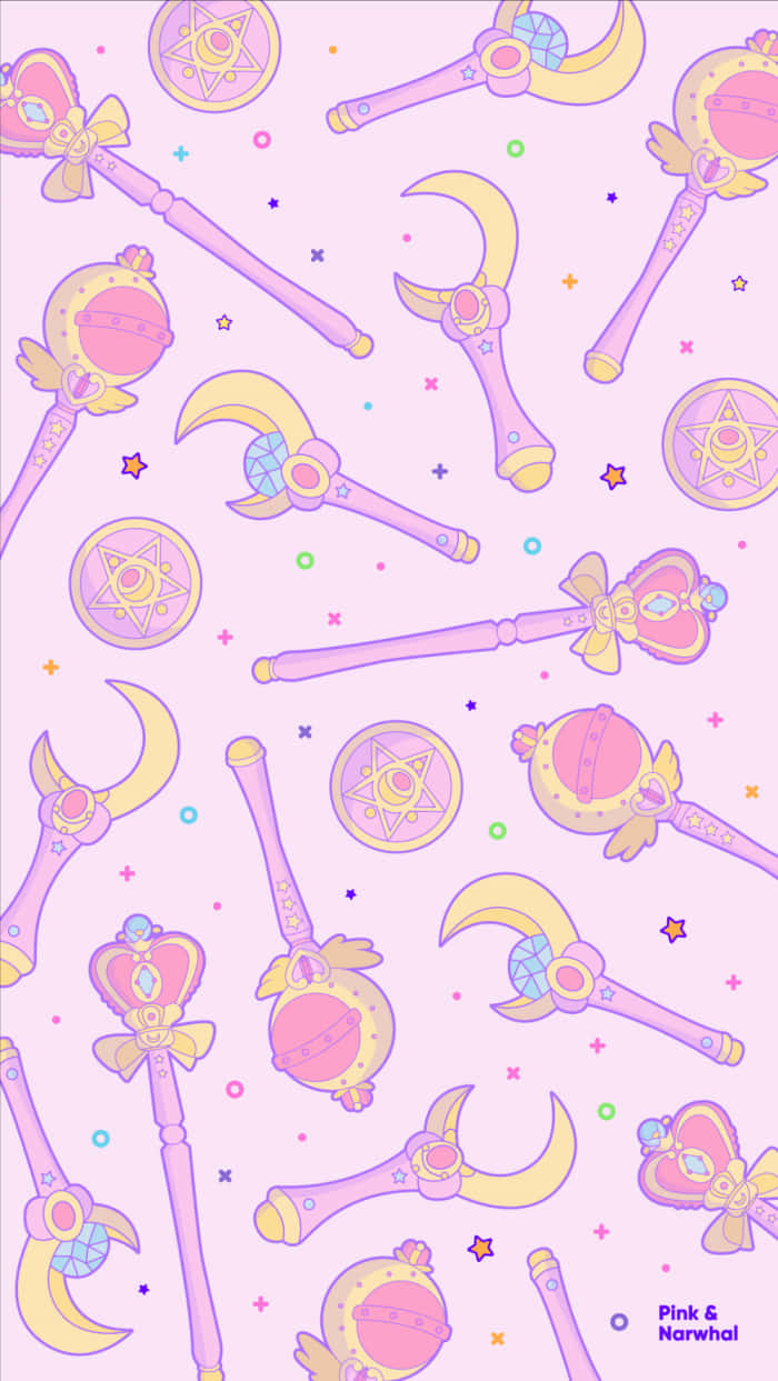 A Magical Ipad Featuring The Iconic Character From The Japanese Series Sailor Moon Wallpaper