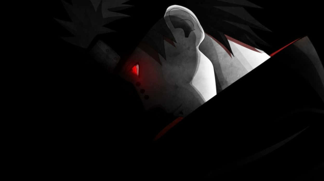 A Mysterious Black Anime Boy Looking Out Onto The Horizon. Wallpaper