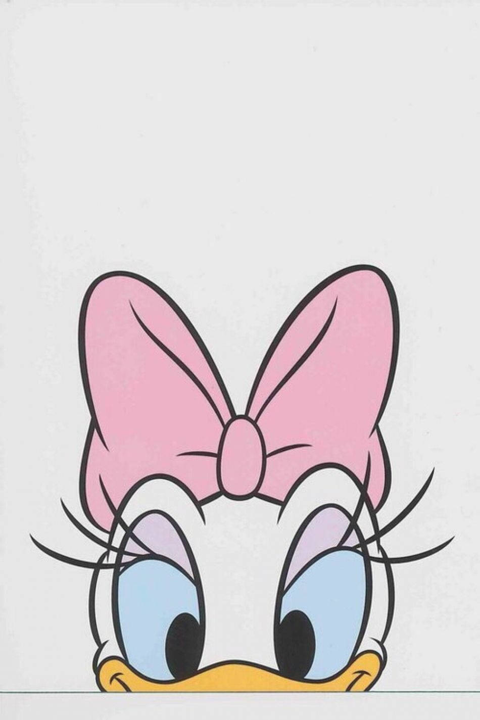 A Peeking Daisy Duck Wallpaper