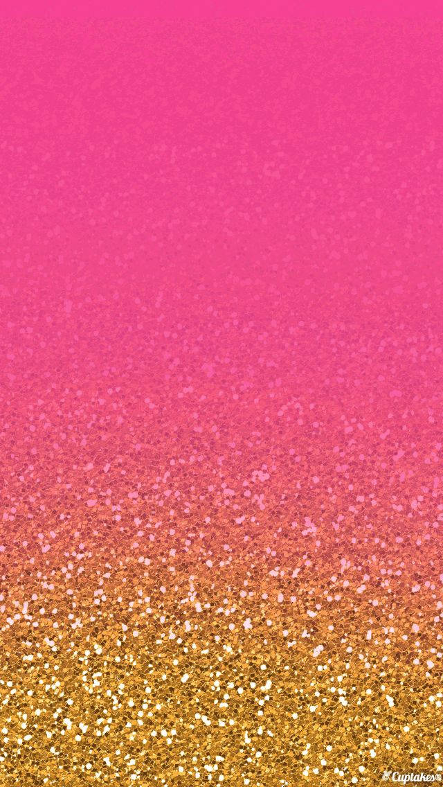 A Pink And Gold Glitter Background Wallpaper