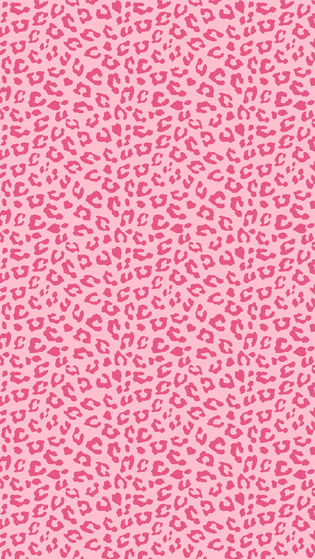 A Pink Leopard Print Pattern Wallpaper