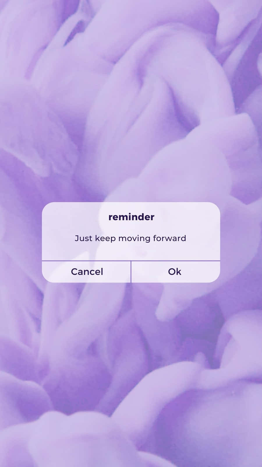 A Purple Background With The Words Reminder Wallpaper