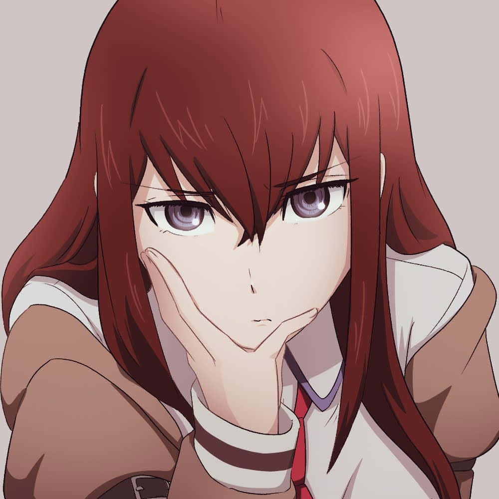 A Stunning Portrait Of Kurisu Makise Wallpaper