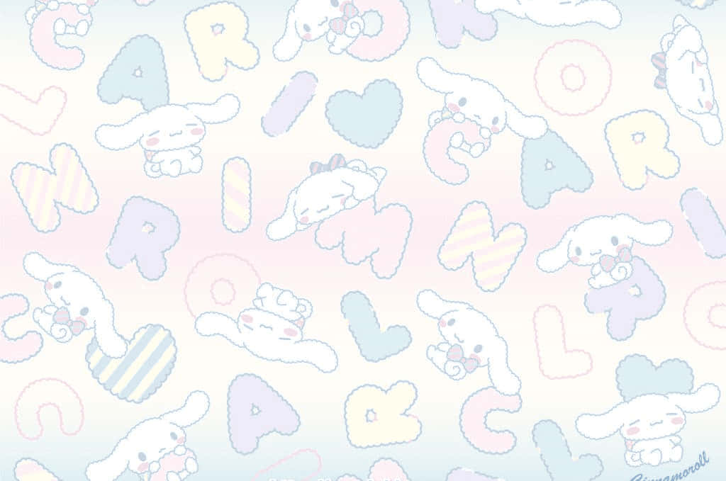 A Sweet And Stylish Cinnamoroll Laptop Wallpaper