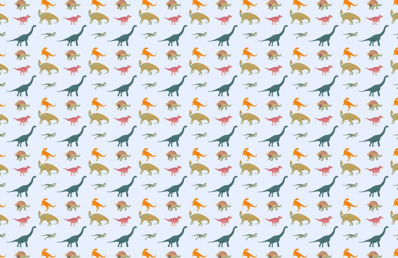 A Sweet Pattern Of A Prehistoric Friend Wallpaper