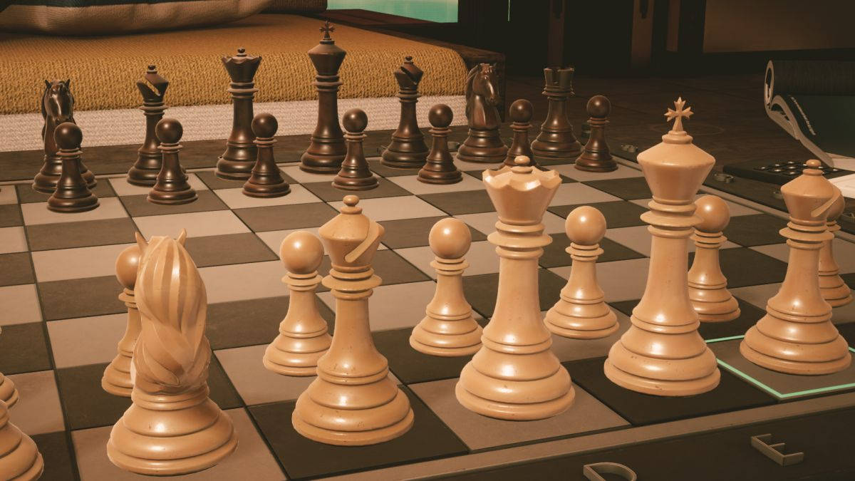 A Timeless Game - Vintage Ivory Chess Pieces Wallpaper