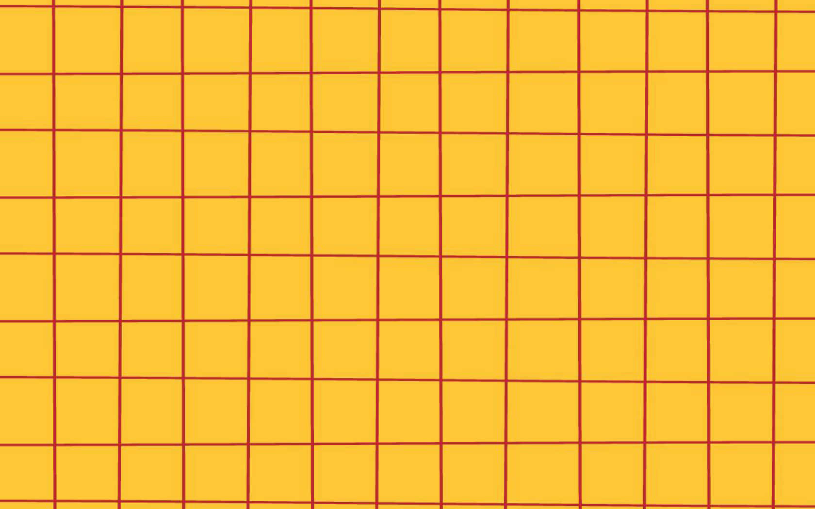 A Yellow And Red Grid Background Wallpaper