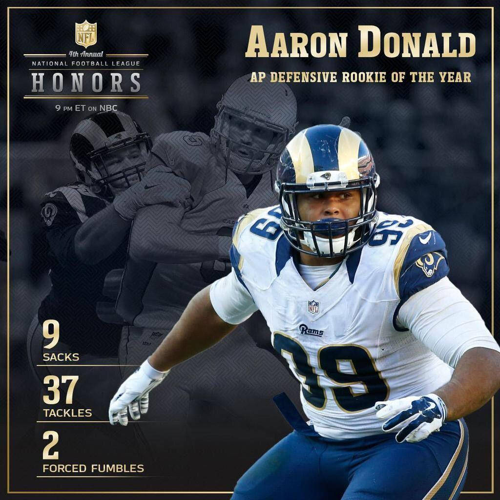 Aaron Donald 2014 Nfl Defensive Rookie Of The Year Wallpaper