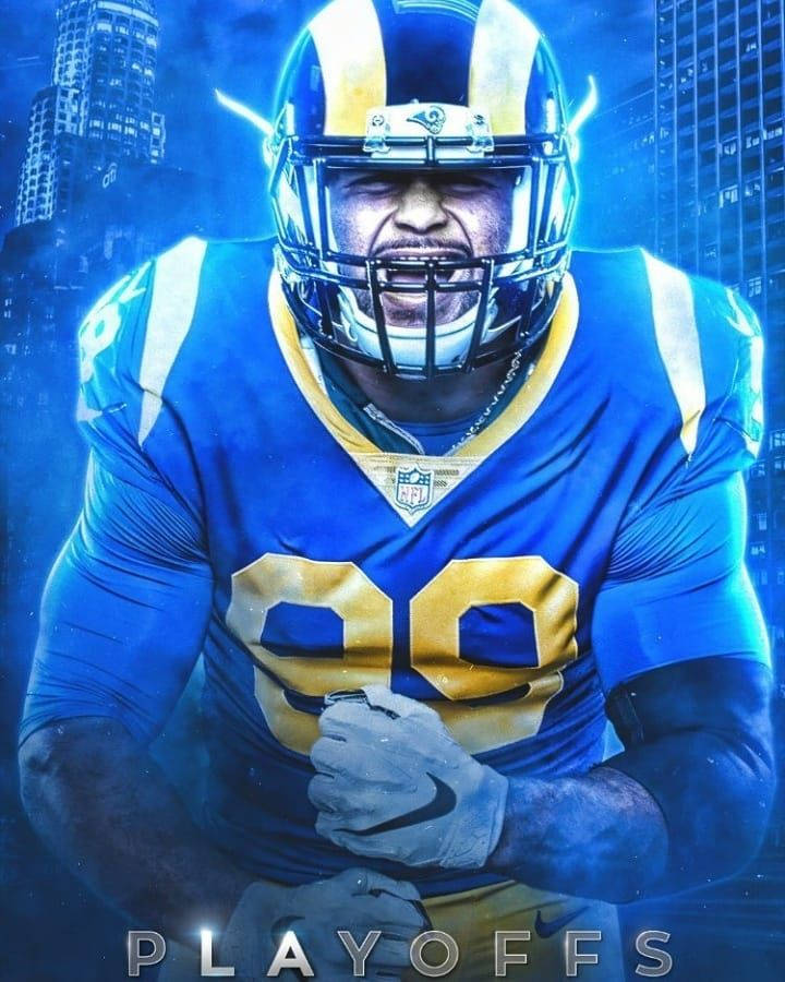 Aaron Donald Nfl Playoffs Cool Poster Wallpaper