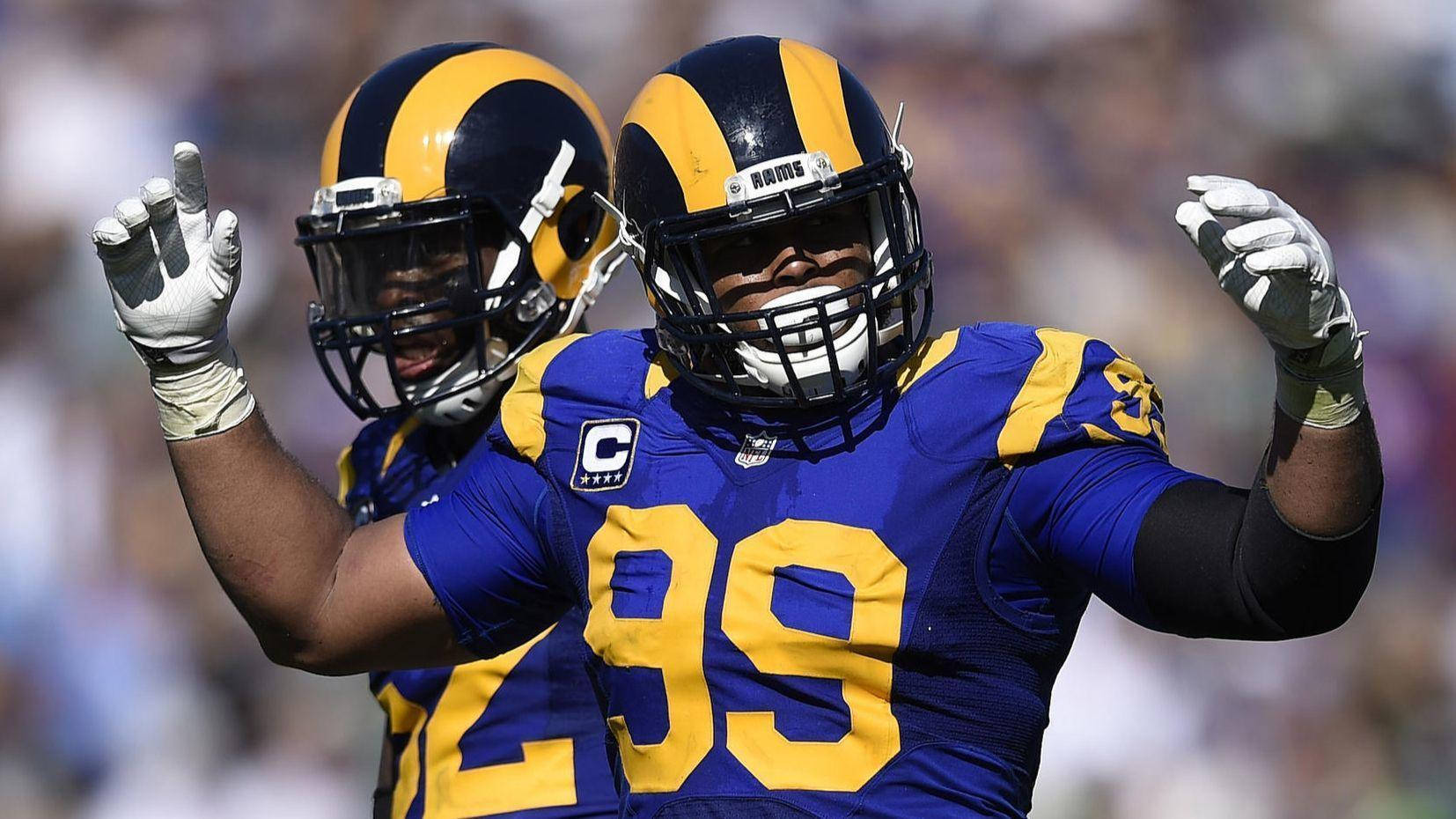 Aaron Donald Third Time Nfl Defensive Player Wallpaper