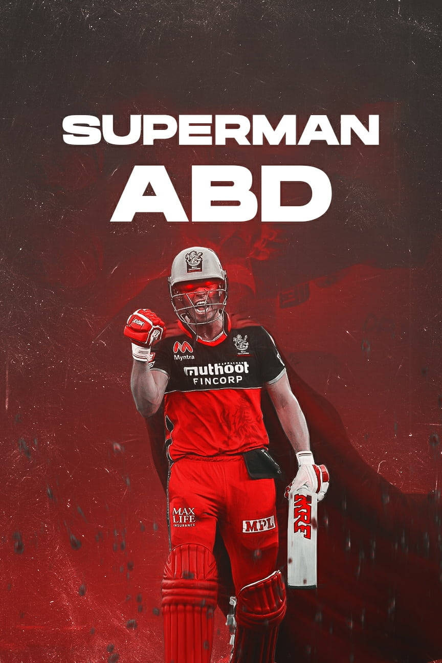 Ab De Villiers Rcb Superman Abd Wallpaper