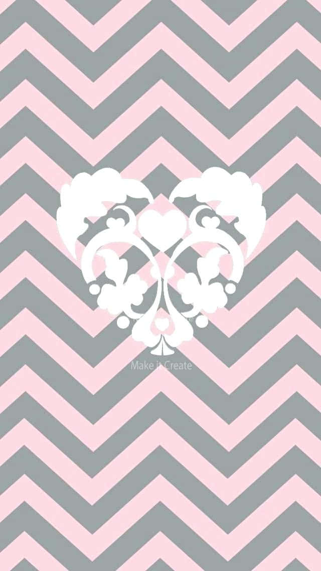 Abstract Painting In Shades Of Grey And Pink Wallpaper